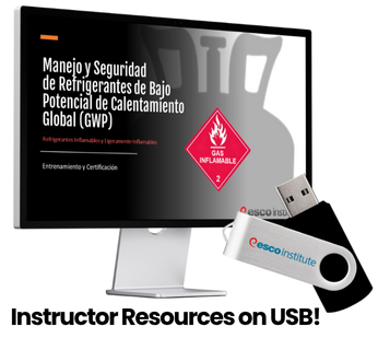 Spanish Instructor Resource USB for Low GWP Refrigerant Safety
