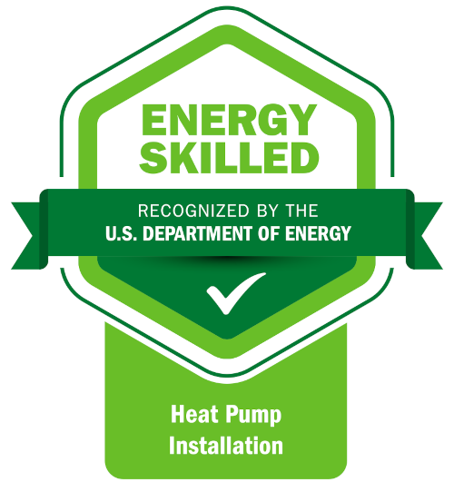 U.S. Department of Energy Energy Skilled badge: Heat Pump Installer